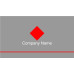 Red Matte Visiting Card